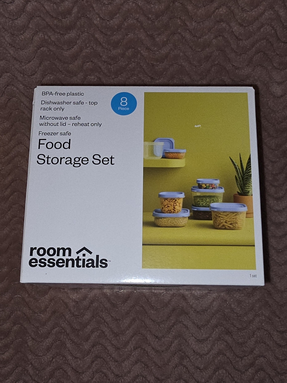 Room Essentials Food Storage Containers Set Of 8 Containers With Lids